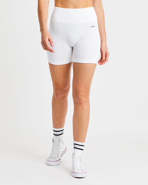 AYBL Balance V2 Seamless Shorts Hvite | UHFONP-319