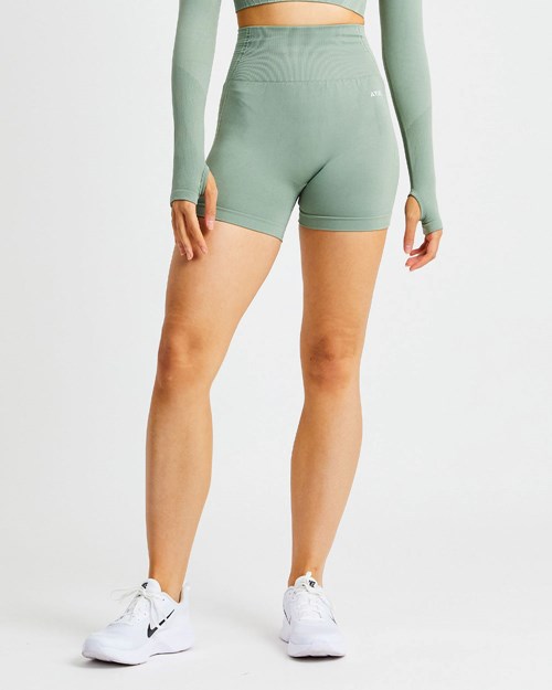 AYBL Balance V2 Seamless Shorts Olivengrønne Grønn | GODMXE-804