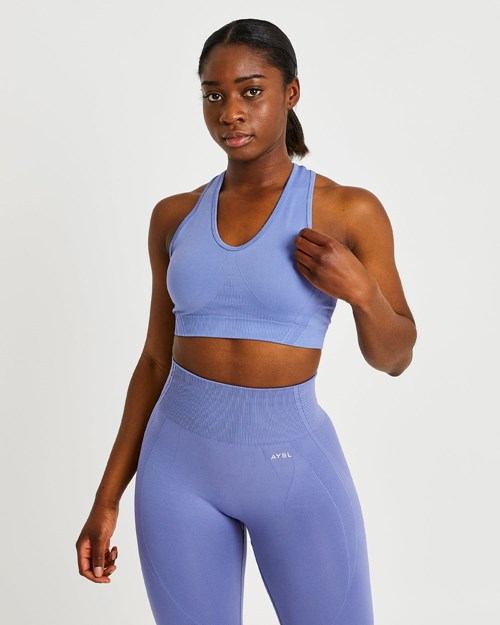 AYBL Balance V2 Seamless Sports Bra Blå | UGTHKN-824