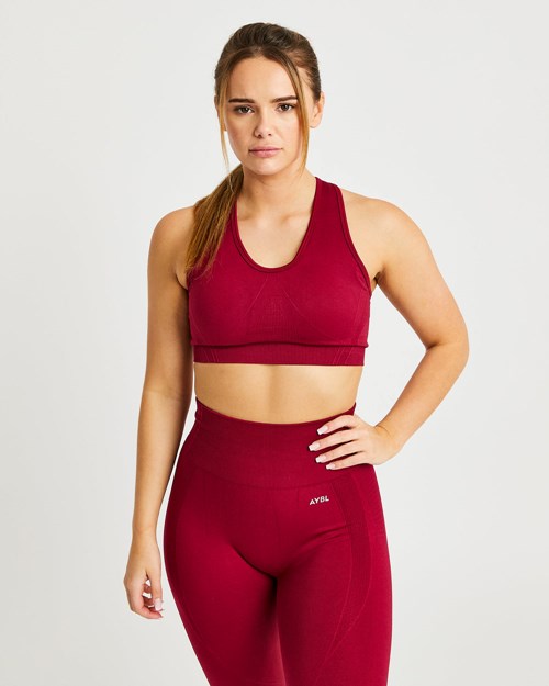 AYBL Balance V2 Seamless Sports Bra Rød | CTMPQR-386