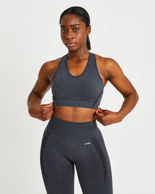 AYBL Balance V2 Seamless Sports Bra Svarte | ETMRGO-405