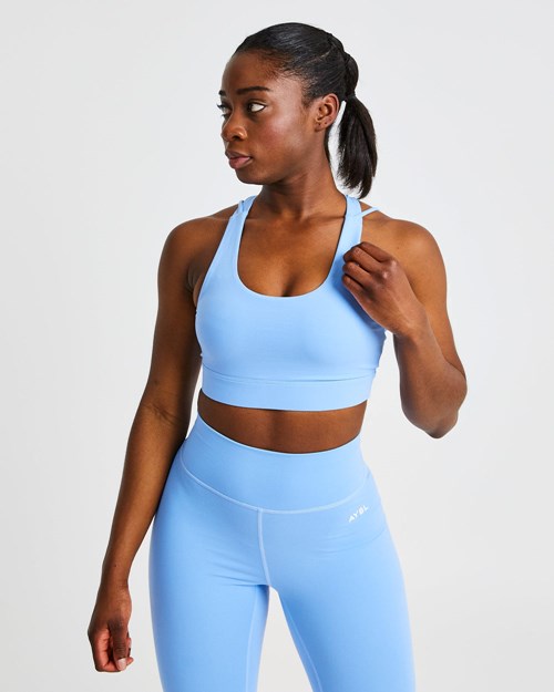 AYBL Core Sports Bra Blå | WRPAQE-763