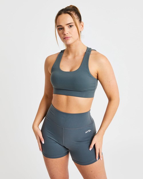 AYBL Core Sports Bra Grå | KZBRTD-867