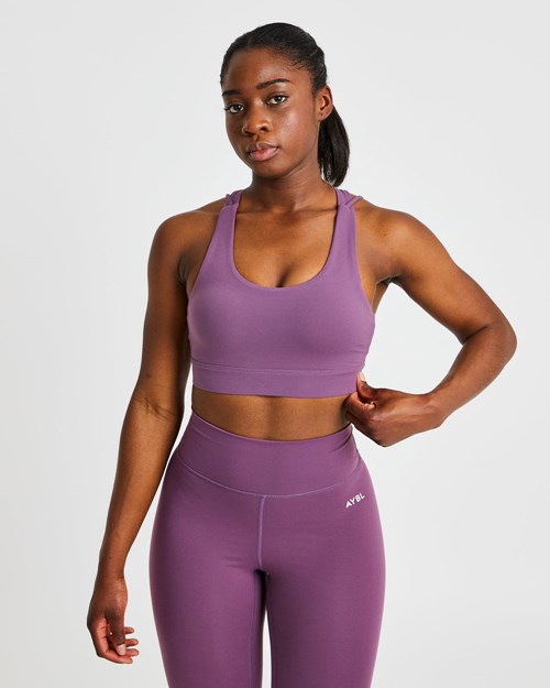 AYBL Core Sports Bra Lilla | SMCHZJ-103