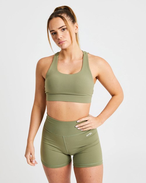 AYBL Core Sports Bra Olivengrønne | MWVYTS-193