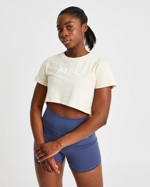 AYBL Crop T Shirt Nude | QUBCJA-618