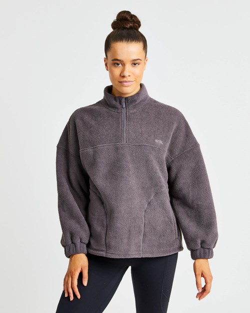 AYBL Effortless Oversized Fleece Charcoal | RMCOBH-459