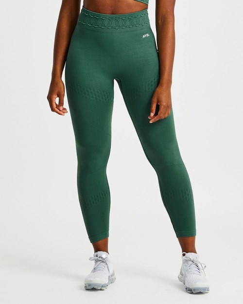 AYBL Elevate Seamless Leggings Grønn | XPOZEG-872