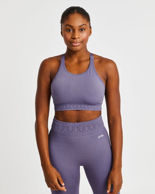 AYBL Elevate Seamless Sports Bra Lilla | DPHUJF-876
