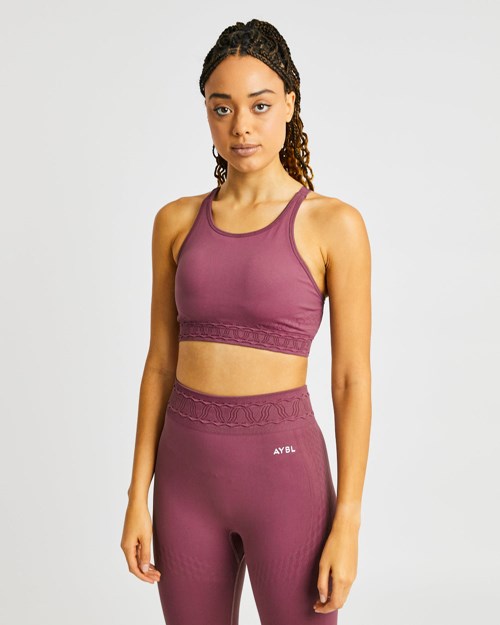 AYBL Elevate Seamless Sports Bra Rosa | ZNIPLU-308