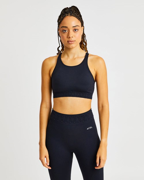 AYBL Elevate Seamless Sports Bra Svarte | SXKWHO-598