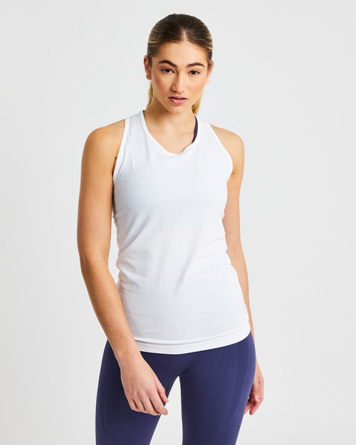 AYBL Embrace Seamless Vest Hvite | QCJZNY-219