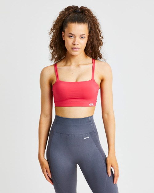 AYBL Essential Bandeau Sports Bra Rosa | AIDOZE-521