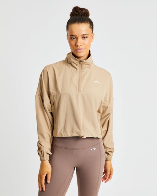 AYBL Everyday 1/2 Zip Pullover Nude | IKVUTY-491