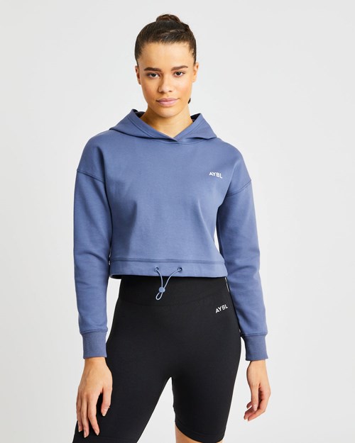 AYBL Everyday Drawcord Hoodie Blå | SCAYZK-952