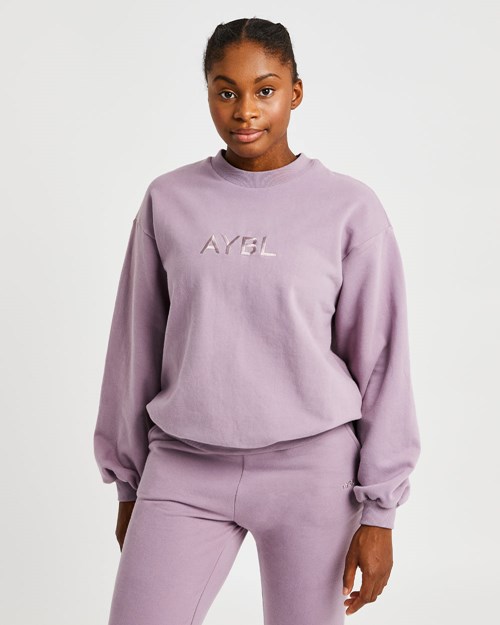 AYBL Everyday Oversized Genser Muted Mauve | PRJWNS-697