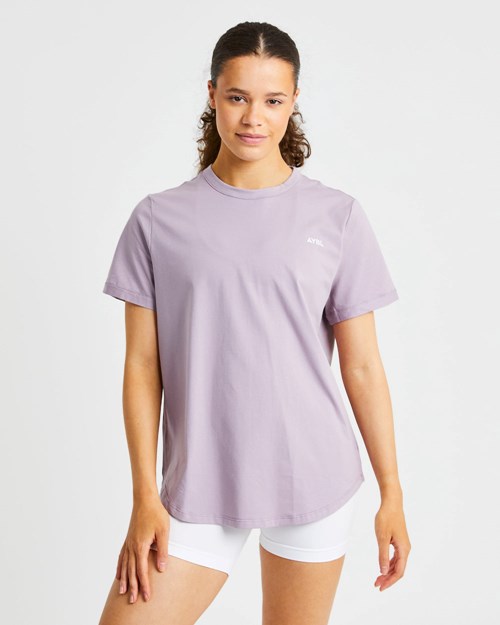 AYBL Everyday Oversized T Shirt Muted Mauve | URDZXI-135