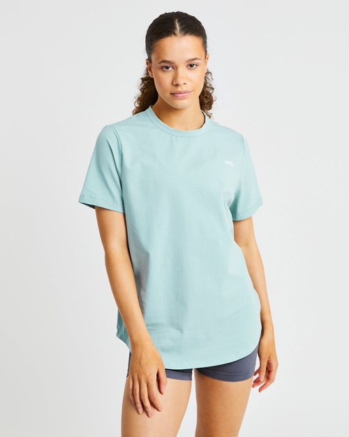 AYBL Everyday Oversized T Shirt Soft Sage | SXNHYC-867