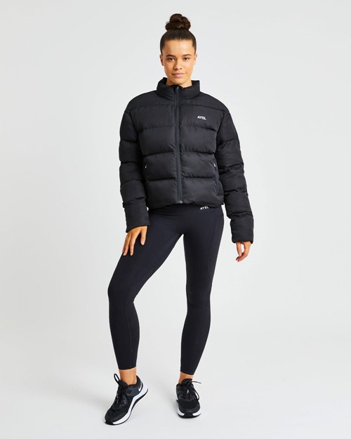 AYBL Everyday Puffer Coat Svarte | EBPUTJ-416