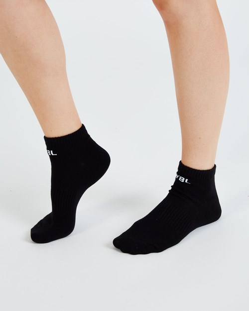 AYBL Everyday Trainer Socks (3 Pack) Svarte | UIYJNH-379