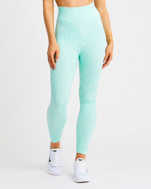 AYBL Evolve Animal Seamless Leggings Mint Grønn | XZOUVM-564