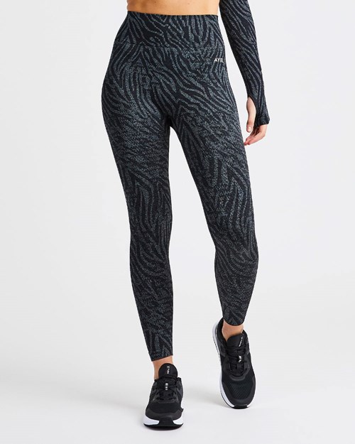 AYBL Evolve Animal Seamless Leggings Svarte | YWATLE-483