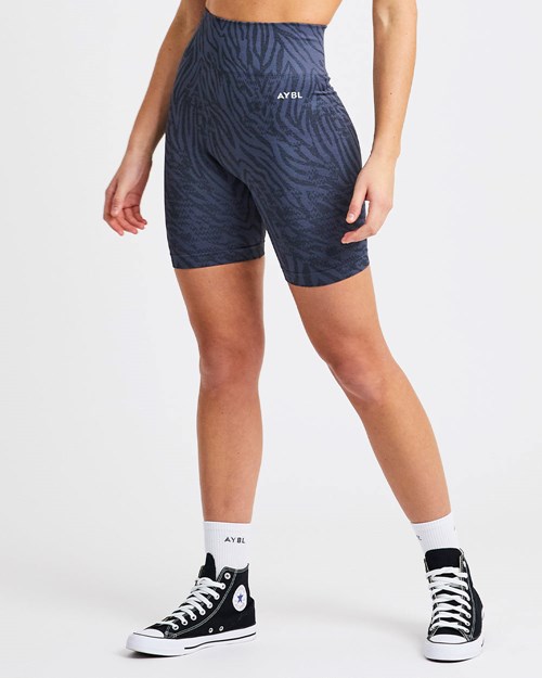 AYBL Evolve Animal Seamless Shorts Blå | CQPROW-746