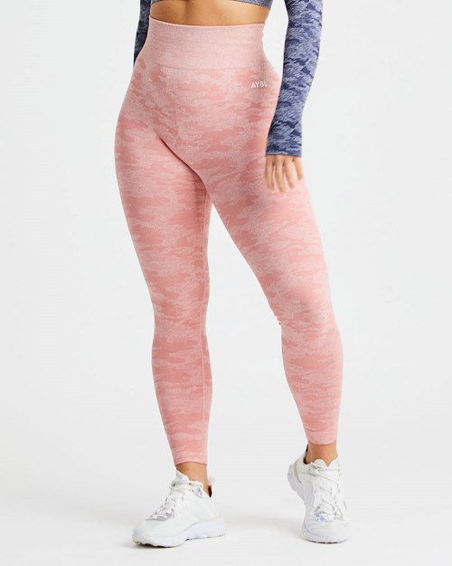 AYBL Evolve Camo Seamless Leggings Rosa | DAKBFS-143