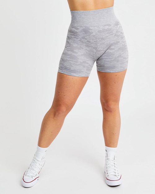 AYBL Evolve Camo Seamless Shorts Grå | CJBLQE-278