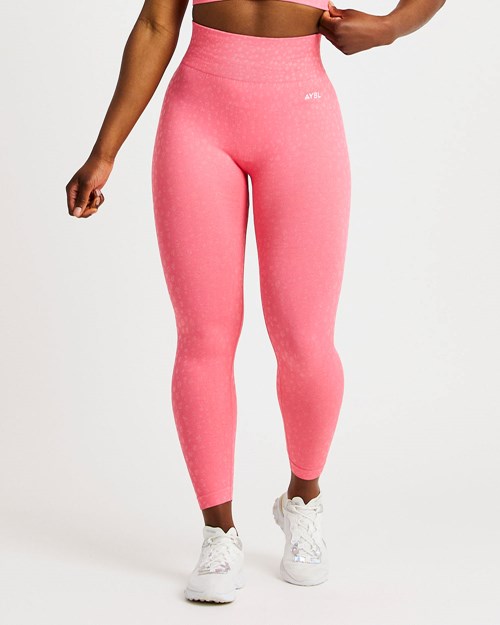 AYBL Evolve Speckle Seamless Leggings Korall Rosa | ESKLCV-367