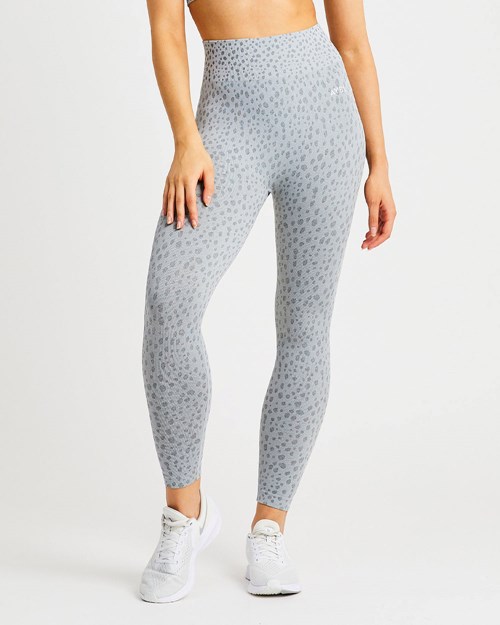 AYBL Evolve Speckle Seamless Leggings Lyse Grå | ZCHOJT-403