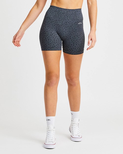 AYBL Evolve Speckle Seamless Shorts Charcoal | EUJGSB-406