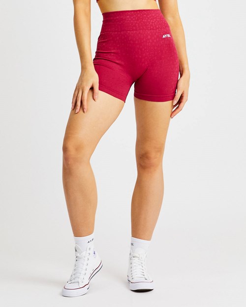 AYBL Evolve Speckle Seamless Shorts Raspberry | EMKDRH-052
