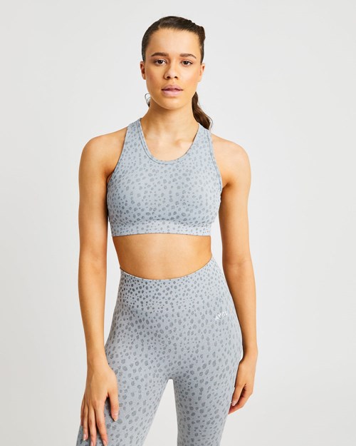 AYBL Evolve Speckle Seamless Sports Bra Lyse Grå | FYSLUG-120