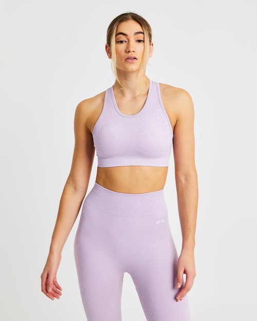 AYBL Evolve Speckle Seamless Sports Bra Lilac | HGXPFW-840