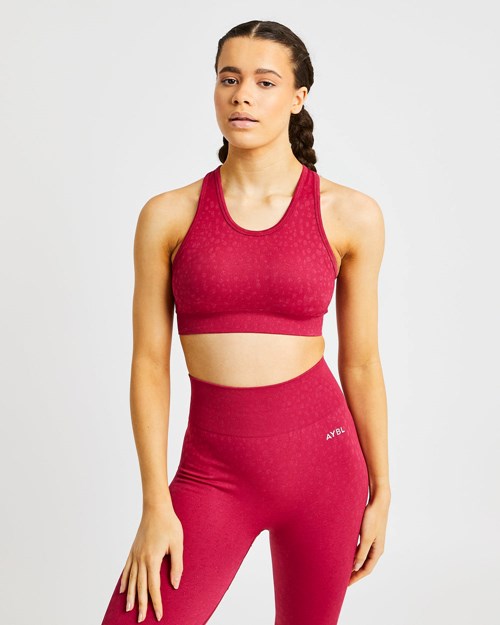 AYBL Evolve Speckle Seamless Sports Bra Raspberry | OEXQKW-801