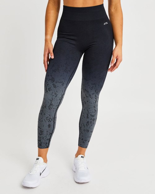 AYBL Flare Seamless Leggings Svarte | JWXMUN-625