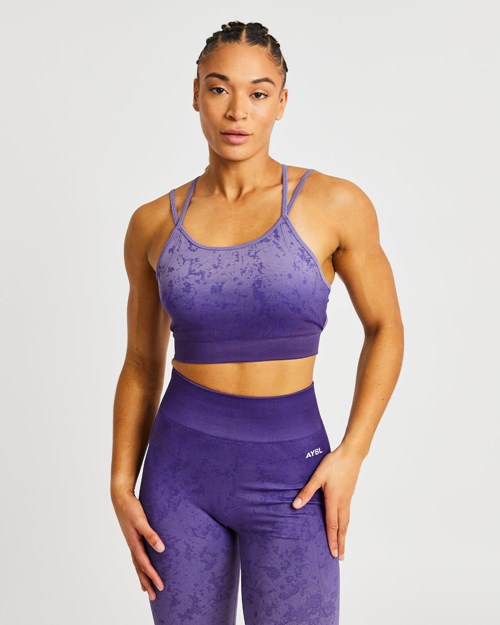 AYBL Flare Seamless Sports Bra Lilla | OZYDWX-746
