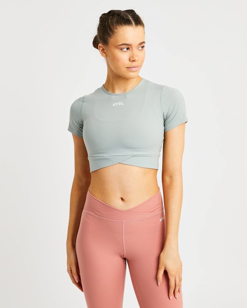 AYBL Flow Crop Top Grønn | PXULHG-085