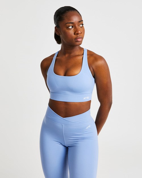 AYBL Flow Sports Bra Blå | SACOXU-196