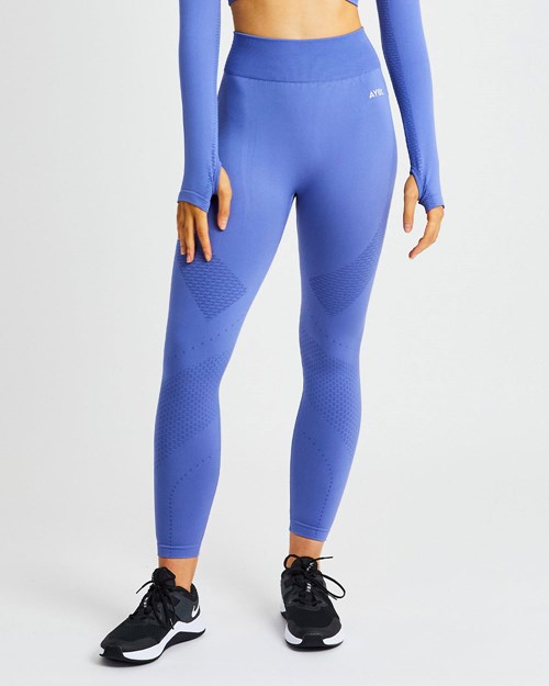 AYBL Ignite Seamless Leggings Blå | SBEXJI-750