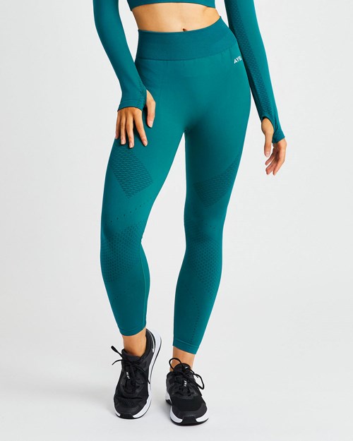 AYBL Ignite Seamless Leggings Hyper Teal | CZERYB-386