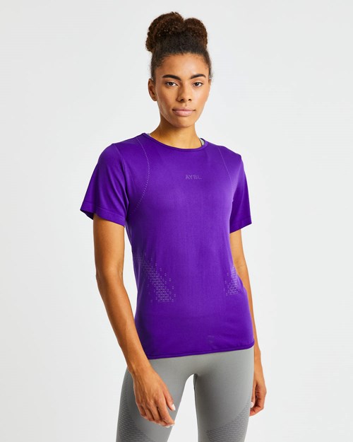 AYBL Ignite T Shirt Lilla | LMJCDI-068