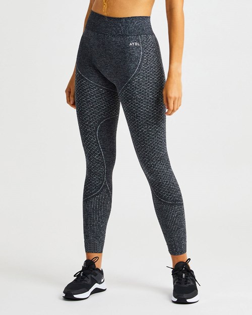 AYBL Impact Seamless Leggings Svarte | SYXEDC-862
