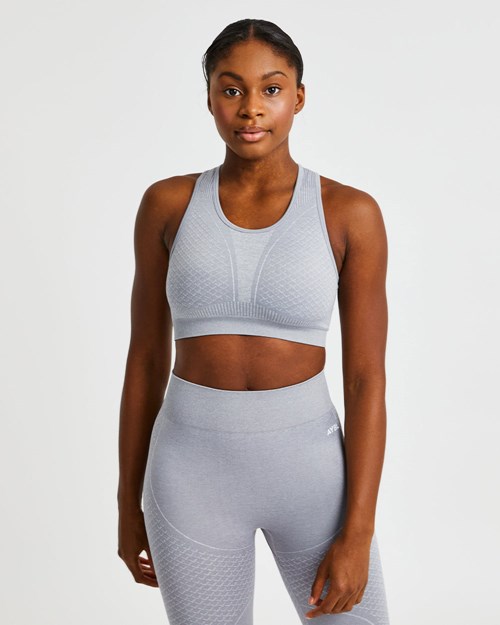 AYBL Impact Seamless Sports Bra Grå | CYJMTN-698