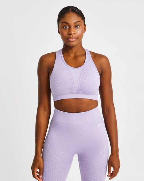 AYBL Impact Seamless Sports Bra Lilac | BIZYWM-583