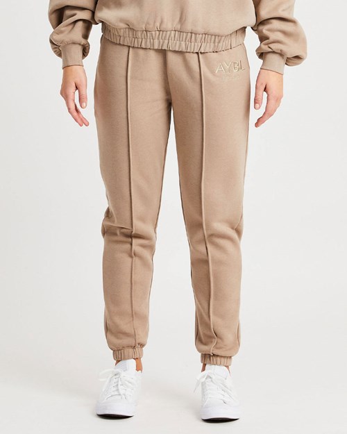 AYBL Luxe Joggers Mocha | DPNXCU-703