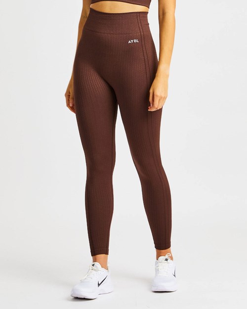 AYBL Luxe Seamless Leggings Brune | BXUFOA-054