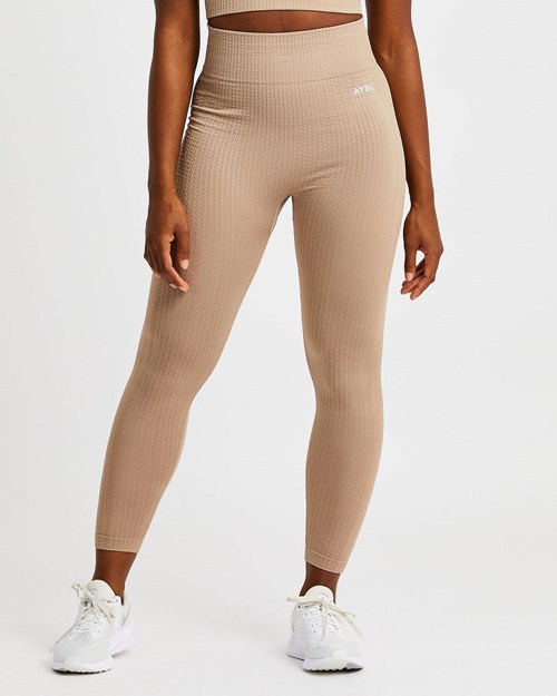 AYBL Luxe Seamless Leggings Mocha | OIRFPY-630