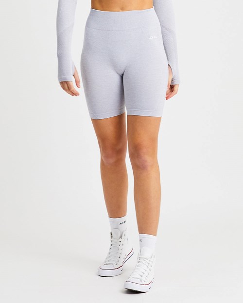 AYBL Motion Seamless Cycling Shorts Lyse Grå | SYGWNC-389